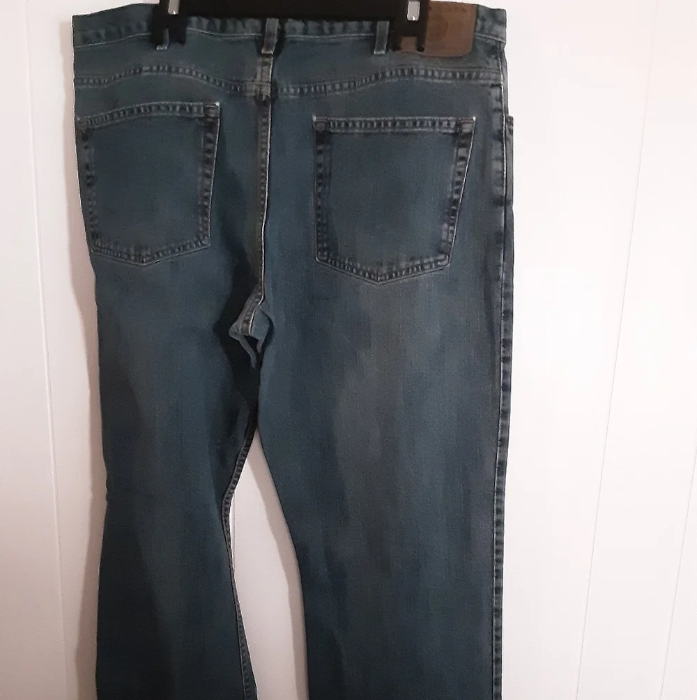 TWO Pair Of Eddie Bauer Classic Blue Denim Jeans - Picture 6 of 15